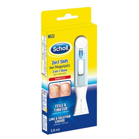 Scholl 2in1 Stift Nagelpilz Trattamento micosi dell’unghia 2 in 1 