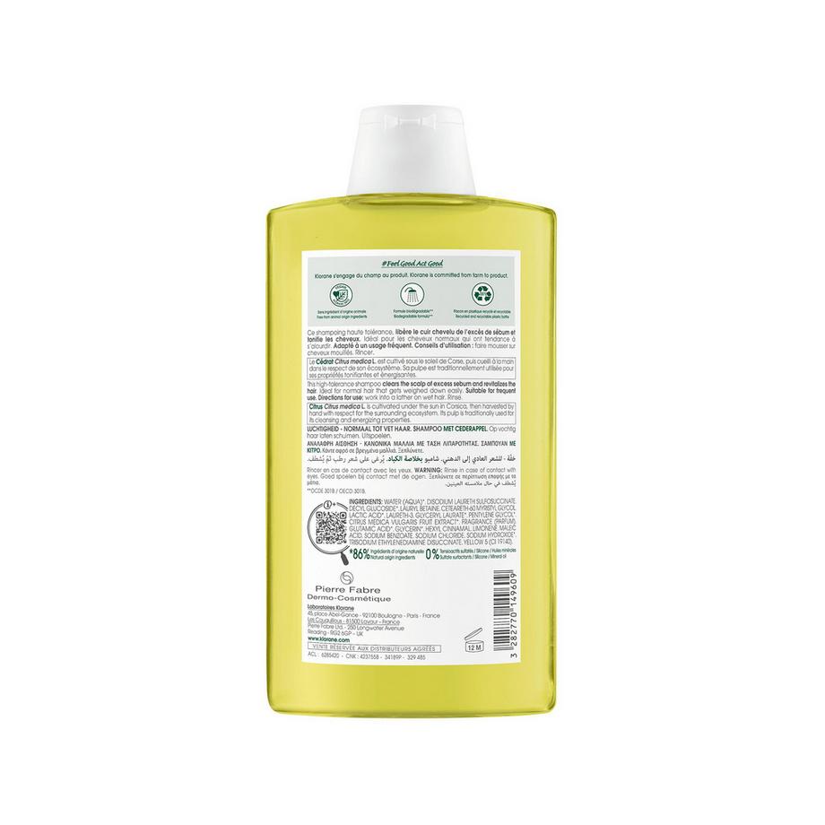 KLORANE Cedrat Shampoo rivitalizzante 