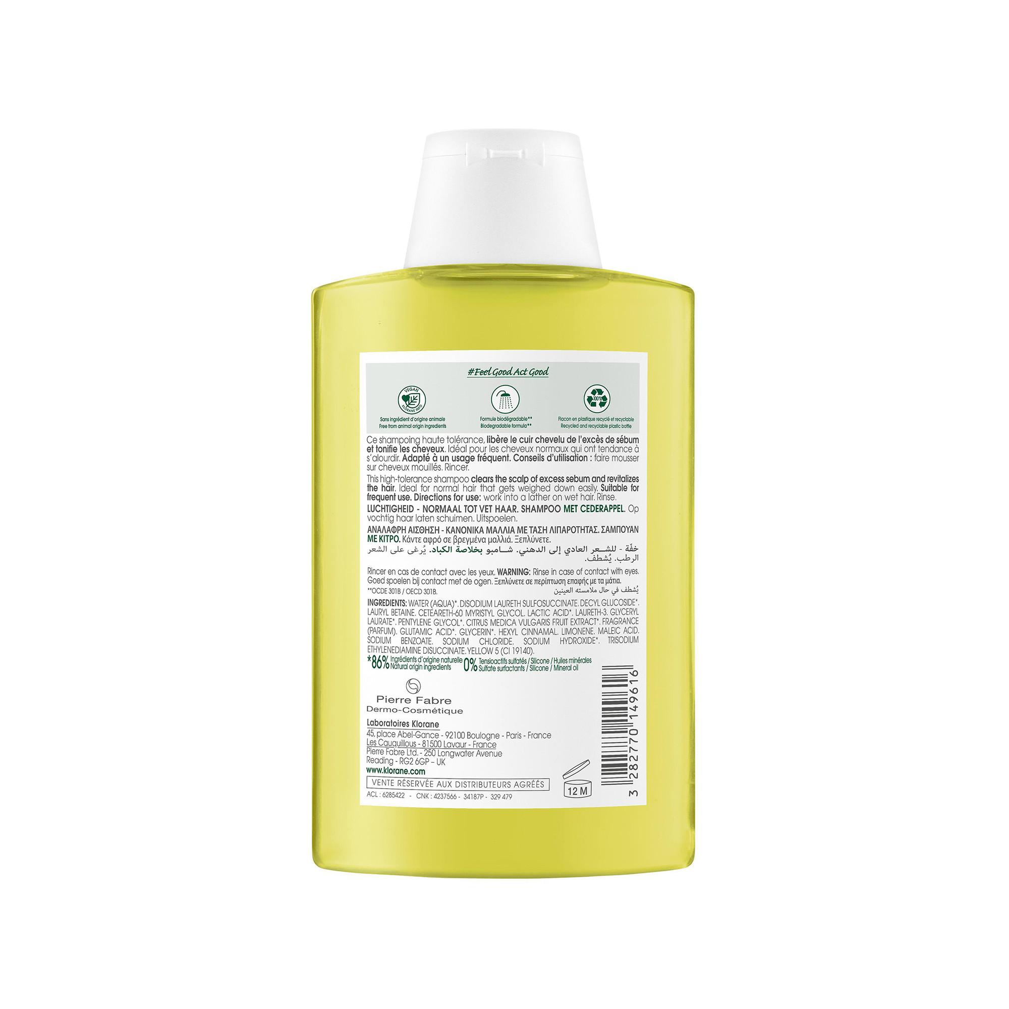 KLORANE Cedrat Shampoo rivitalizzante 