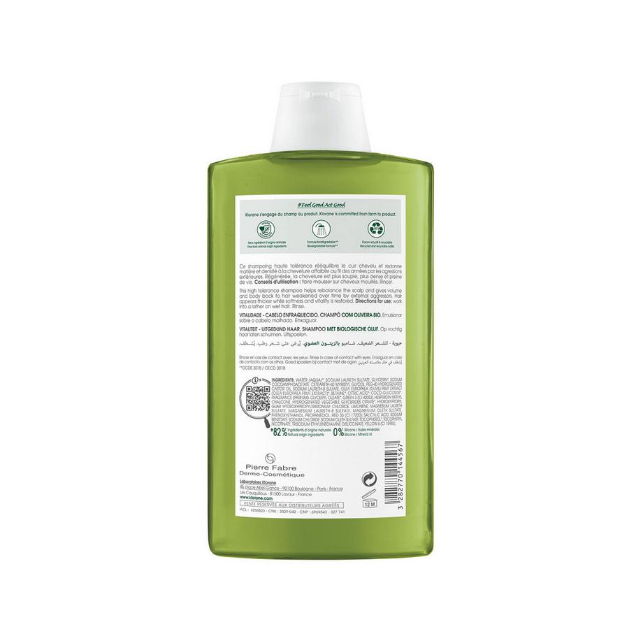 KLORANE Olive biologiche Shampoo rivitalizzante 