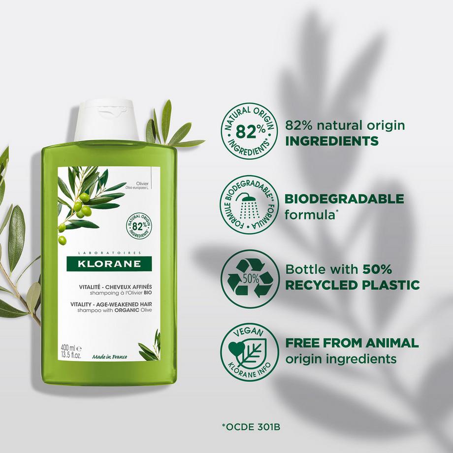 KLORANE Olive biologiche Shampoo rivitalizzante 