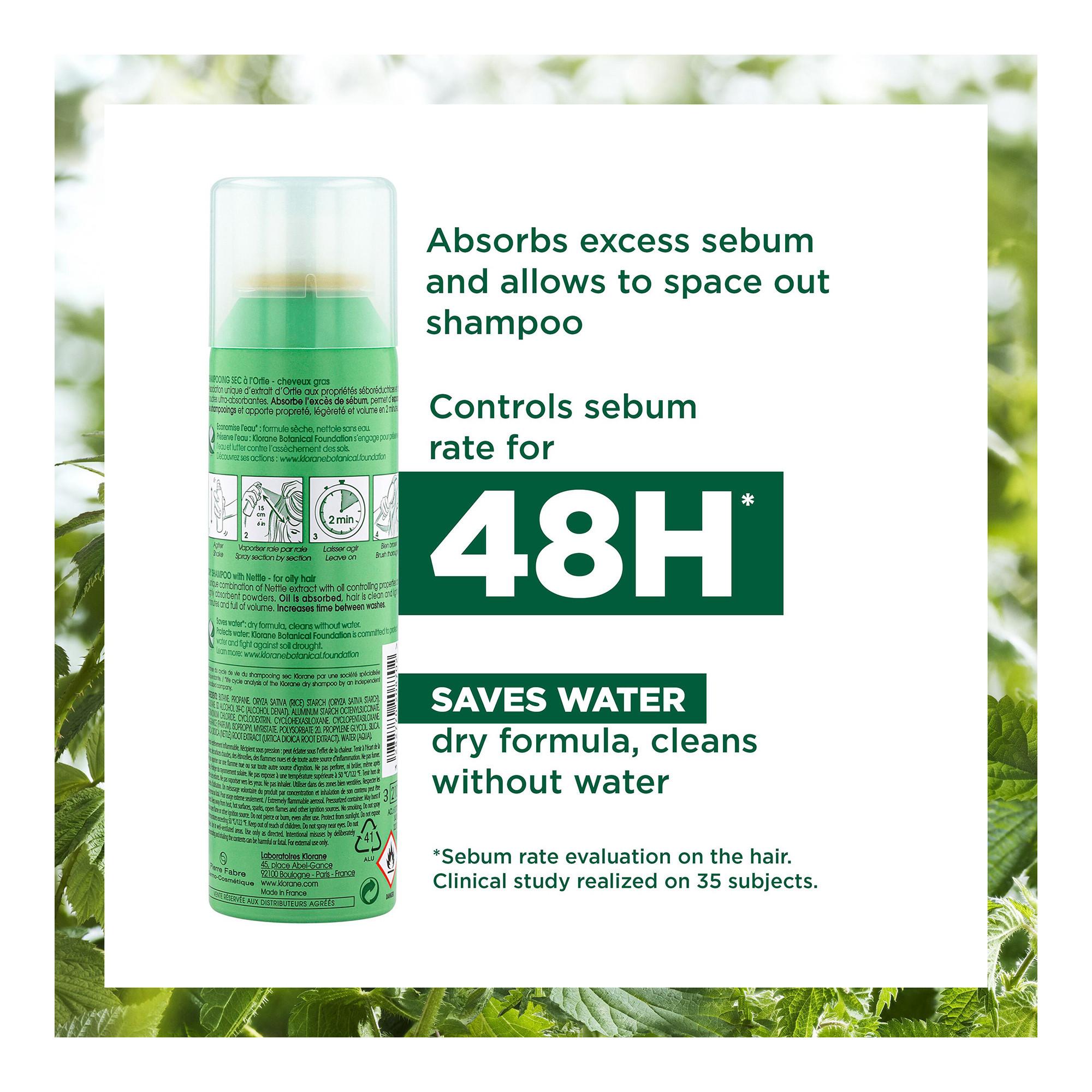 KLORANE IO-Brennnessel Reinigendes Trockenshampoo 