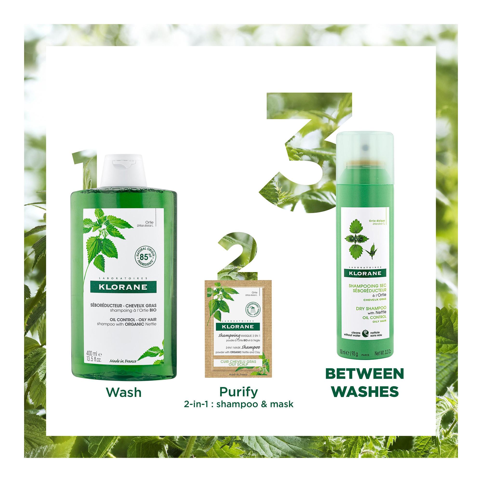 KLORANE IO-Brennnessel Reinigendes Trockenshampoo 