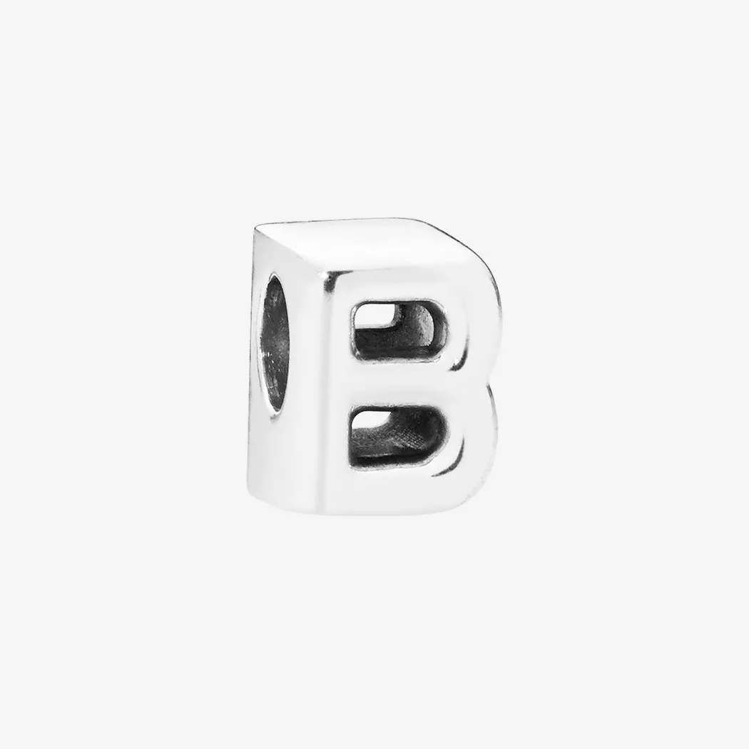 PANDORA Letter B Charm - black  female 3
