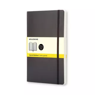 MOLESKINE Bloc-notes Classic Soft Pocket Squared Noir
