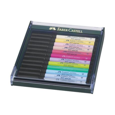 Faber-Castell Set di feltro a base di inchiostro pigmentato Pitt Artist Pen 