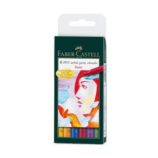 Faber-Castell Set de feutres à base d'encre de Chine pigmentée Pitt Artist Pen 