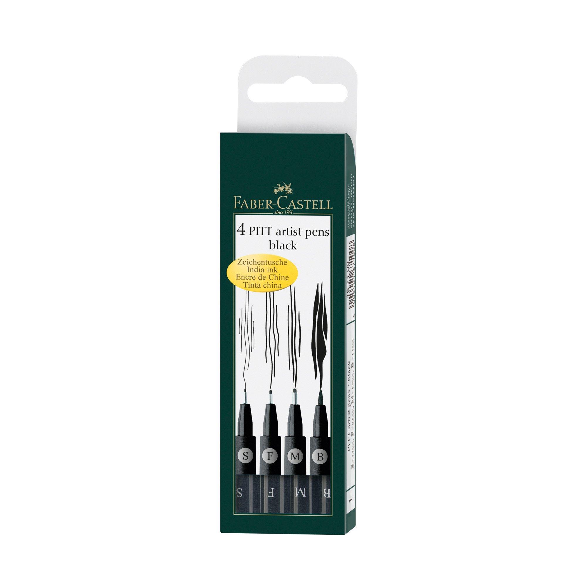 Faber-Castell Set di feltro a base di inchiostro pigmentato Pitt Artist Pen 