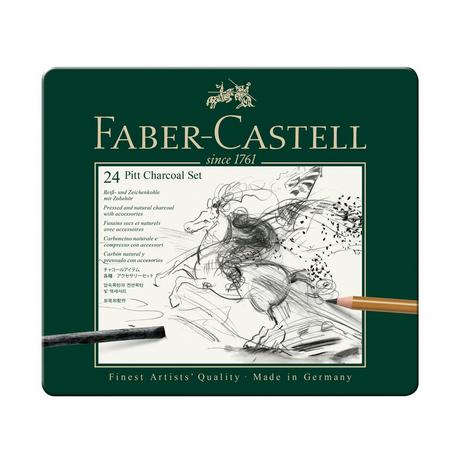 Faber-Castell Set di matite da disegno Pitt Kohle 
