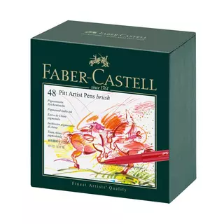 Faber-Castell Set de feutres à base d'encre de Chine pigmentée Pitt Artist Pen 