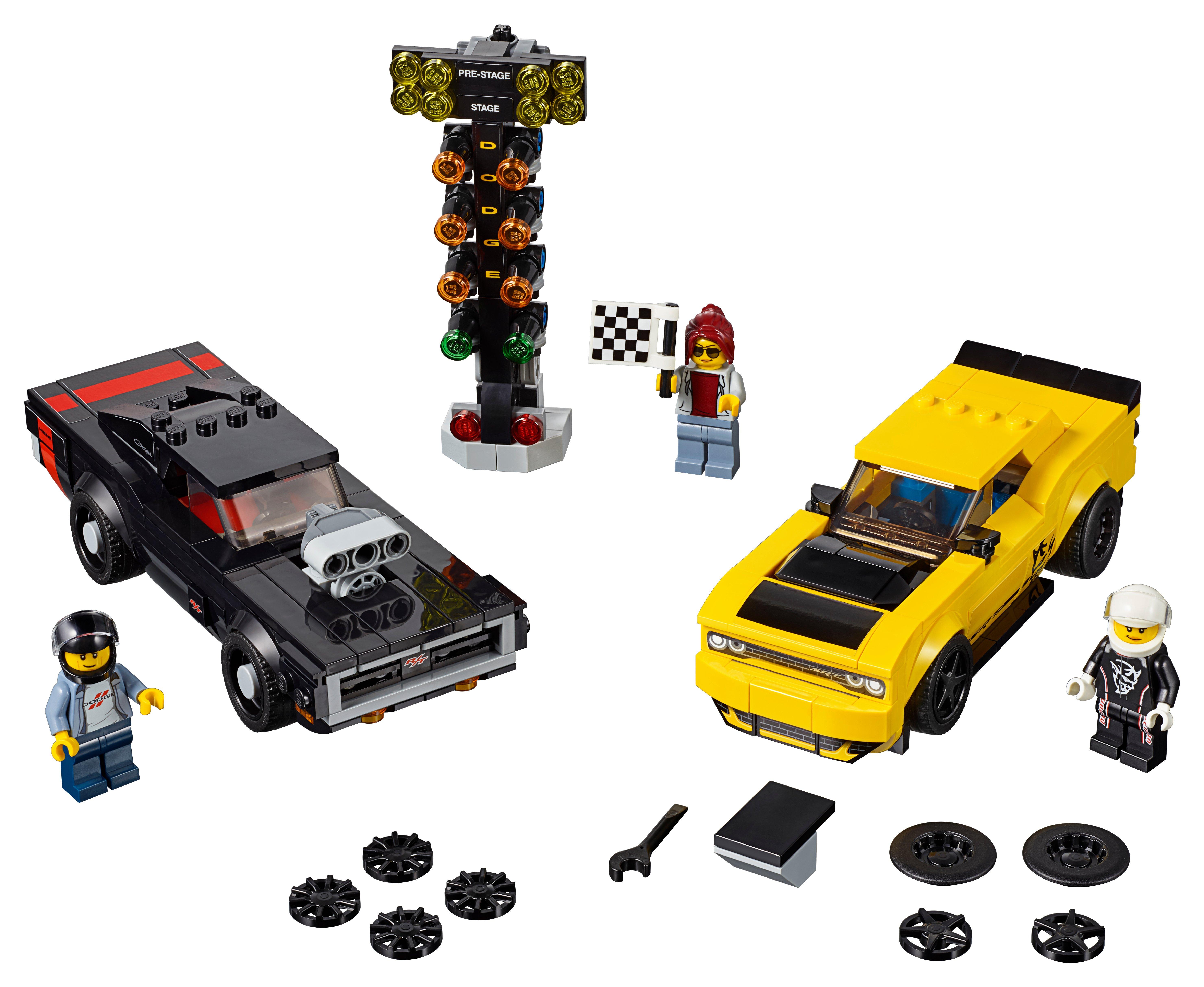 LEGO®  75893 Dodge Challenger SRT Demon 2018 et Dodge Charger R/T 1970 