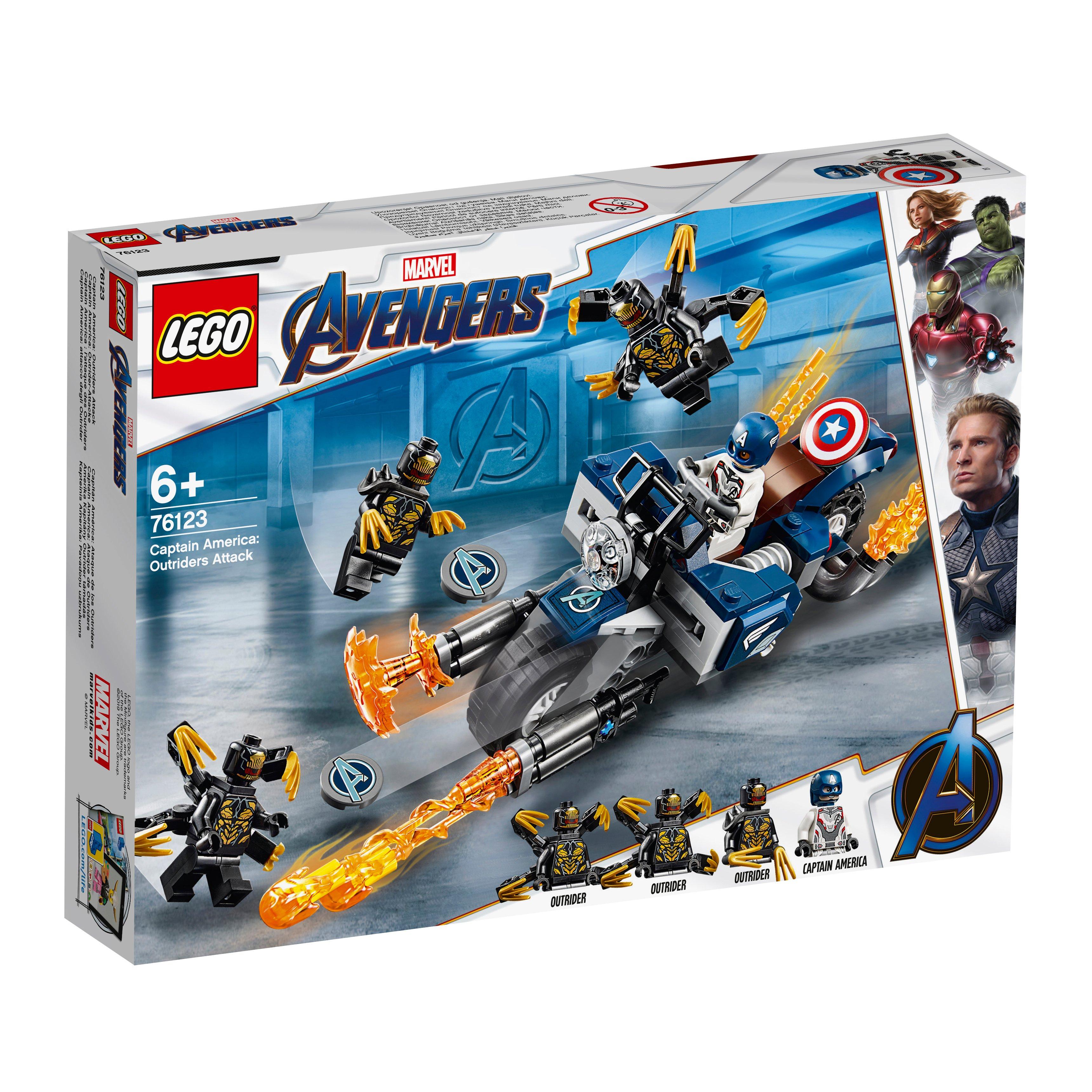 Image of LEGO 76123 Captain America: Outrider-Attacke