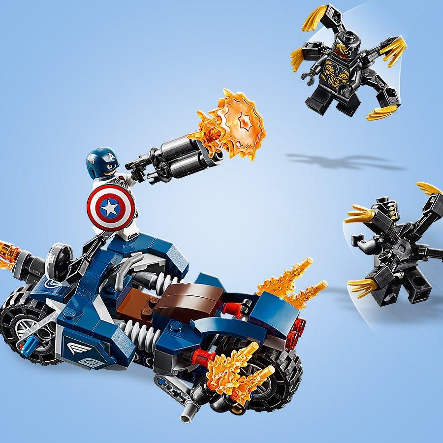 LEGO®  76123 Captain America: attacco degli Outrider 