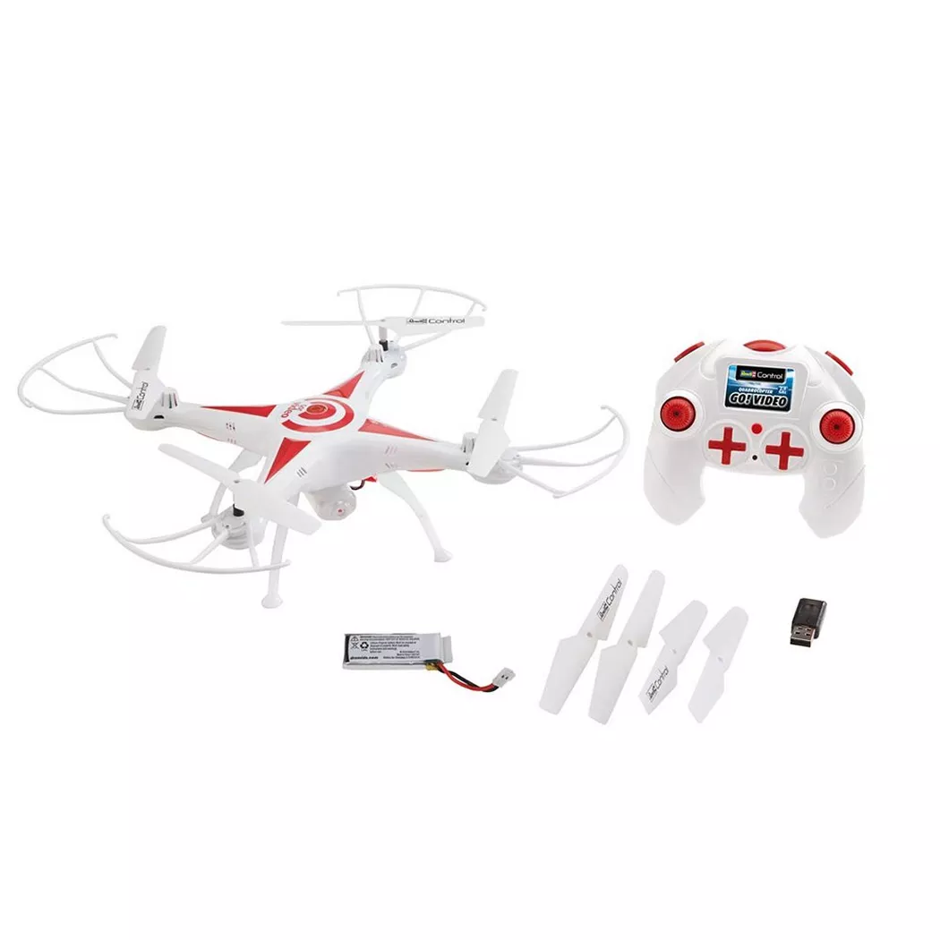 Revell - RC Quadcopter GO Video, Multicolore