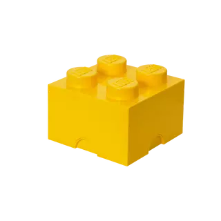 Room Copenhagen  LEGO Boîte de rangement empilable avec 4 plots Jaune