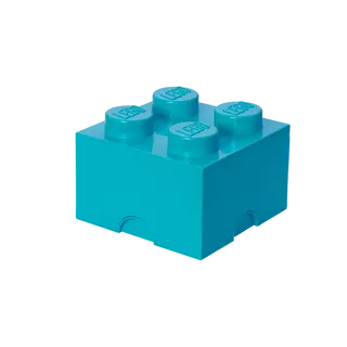 Room Copenhagen  LEGO Stapelbare Aufbewahrungsbox mit 4 Noppen Türkisblau