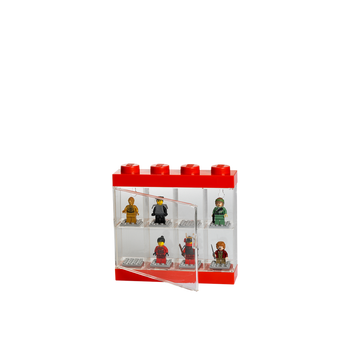 Espositore per 8 minifigures rosso