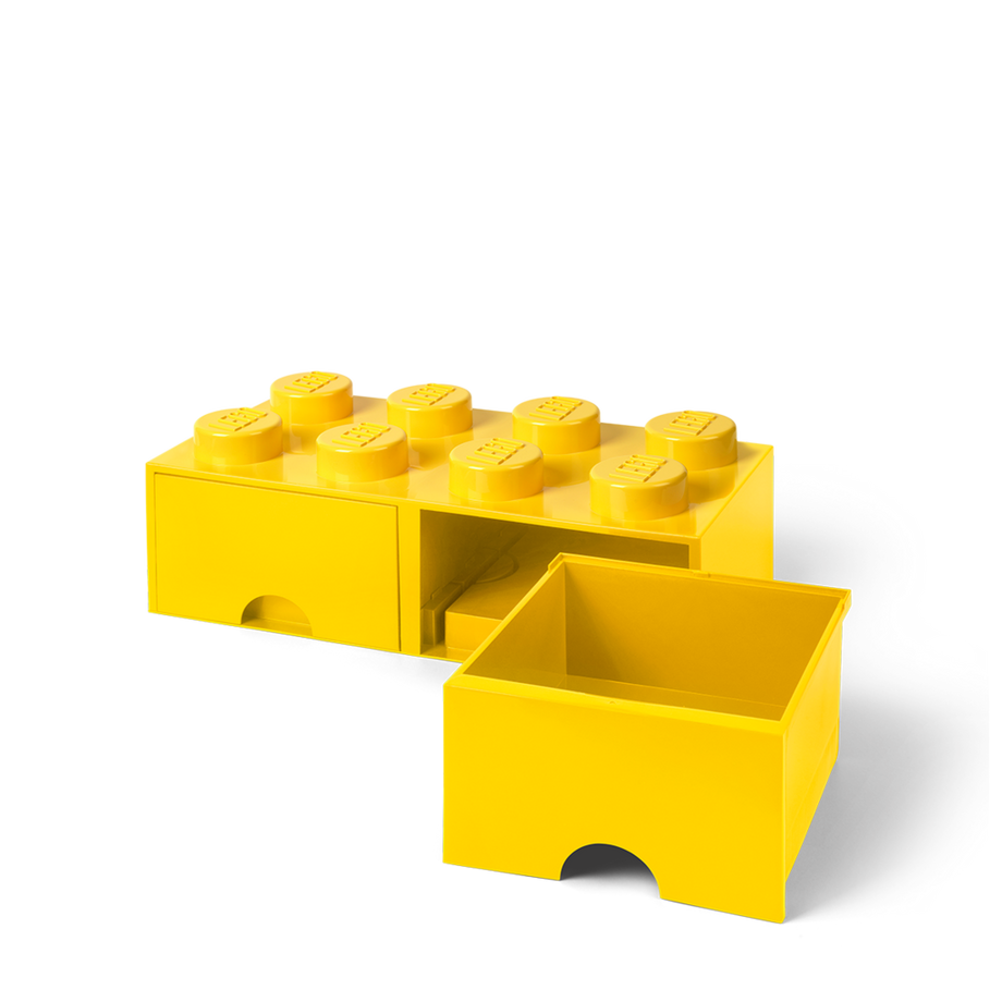 Room Copenhagen  LEGO Stapelbare Aufbewahrungsbox mit 2 Schubladen und 8 Noppen 