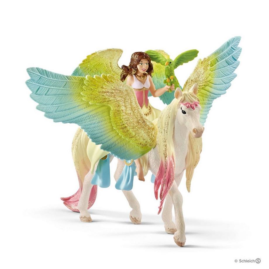 Schleich  70566 Surah mit Glitzer-Pegasus 