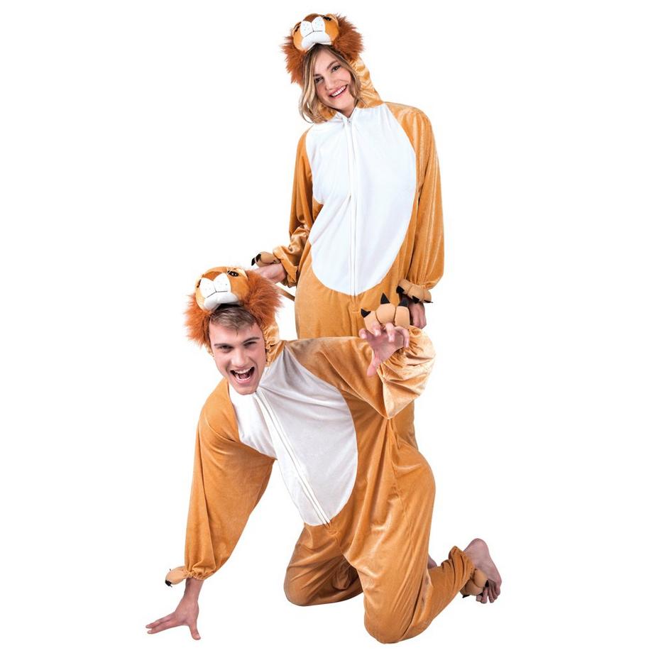 Costume leone felpa adulto taglia