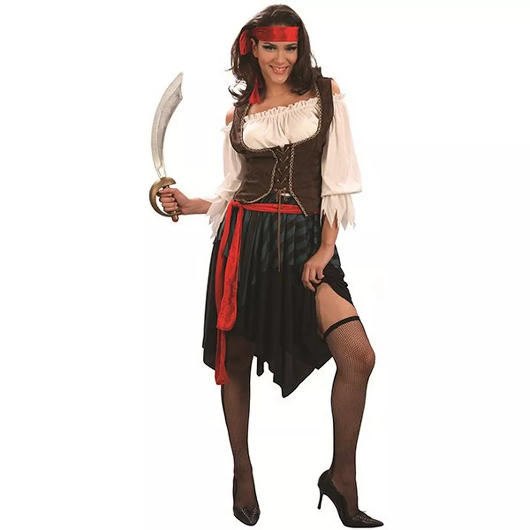- Damenkostüm Piratin, für Damen, Größe 38