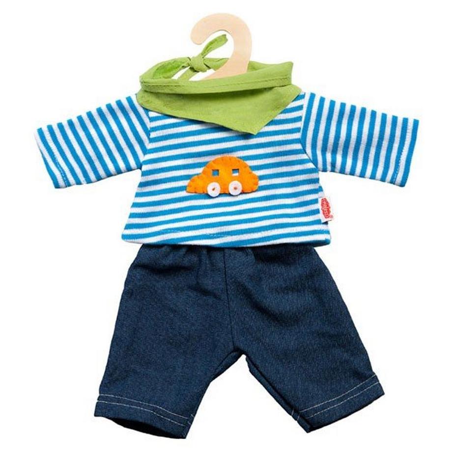 Jeans mit Streifenshirt, Gr. 35-45 cm