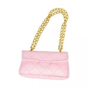 Light Pink Purse With Gold Chain