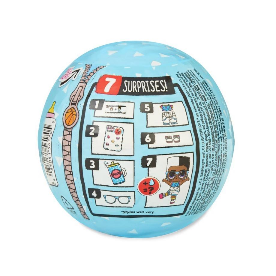 M G A *L.O.L. Boys 12er Ass. L.O.L. Surprise! Boys, 1 Stück, Überraschungskugel 