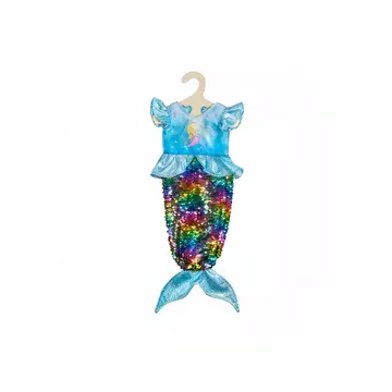 Kleid Meerjungfrau Ava mit Wendepailletten für Puppe, Zufallsauswahl