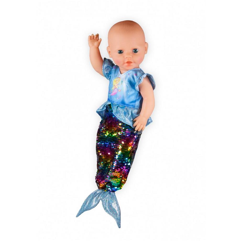 Heless  Kleid Meerjungfrau Ava mit Wendepailletten für Puppe, Zufallsauswahl 