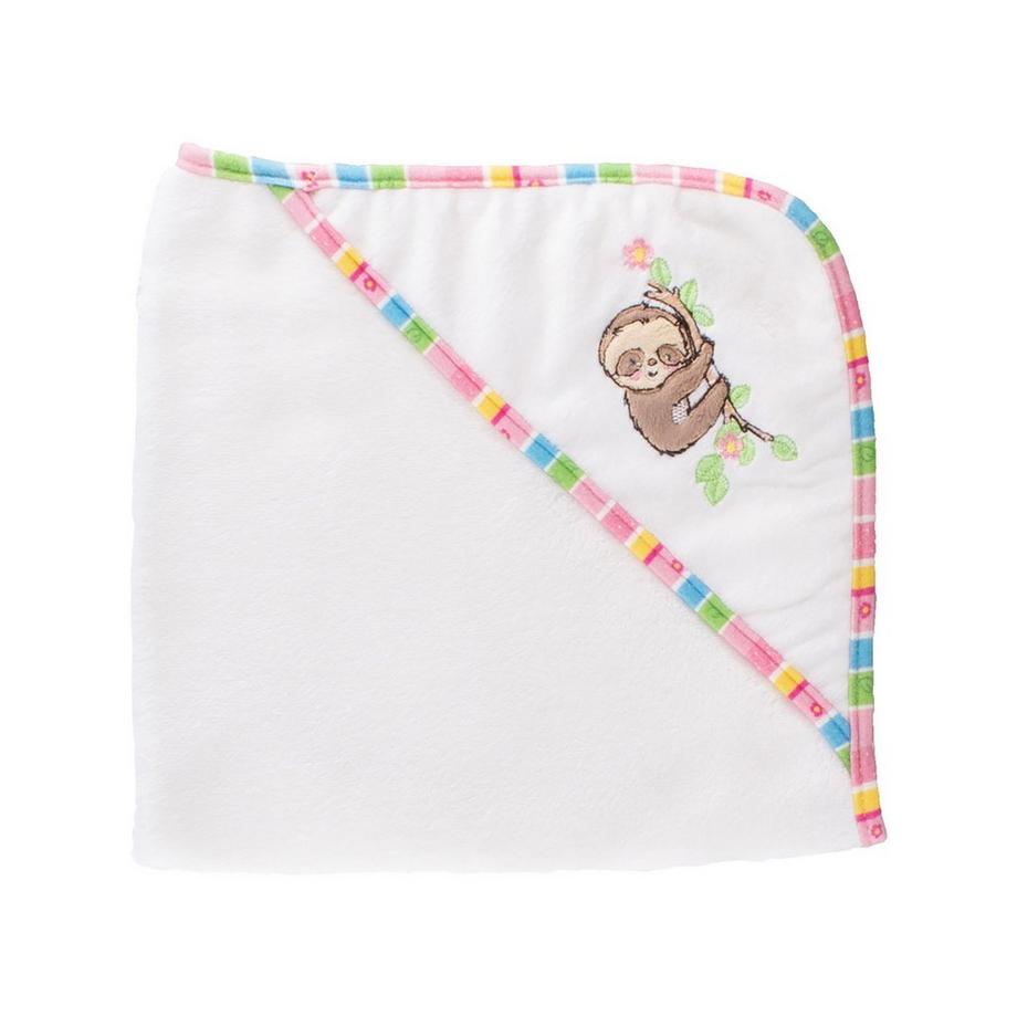 Heless  Asciugamano da bagno con cappuccio "bradipo Flauschi" con accessori  