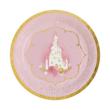 8 Kartonteller 23cm Prinzessin