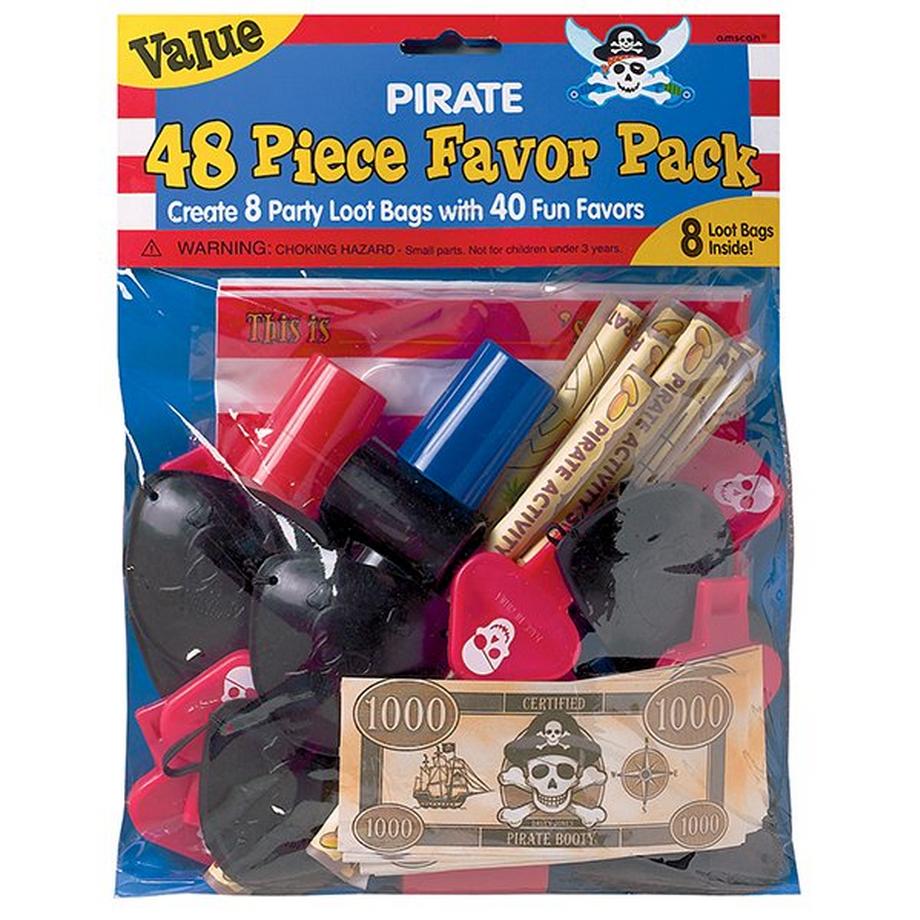 amscan  Partygeschenke-Set Pirat 24-teilig 