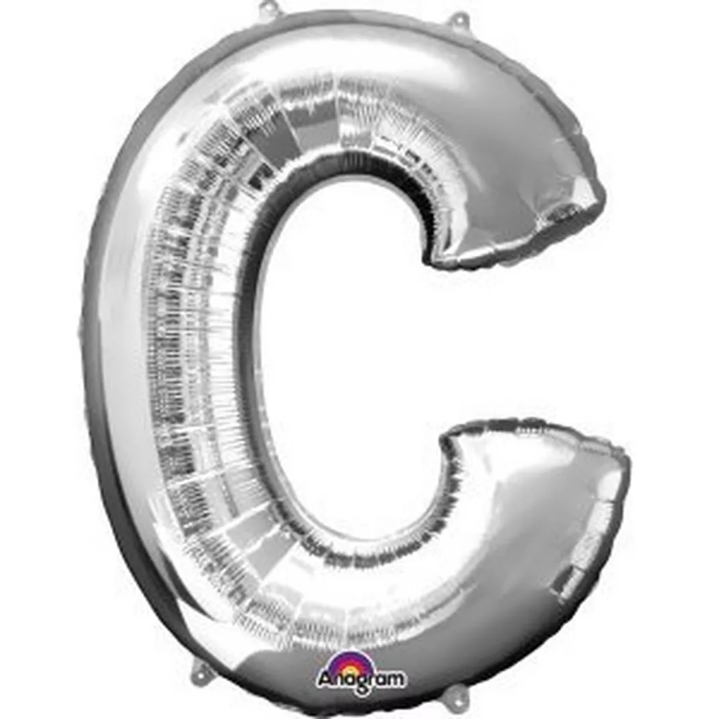 Amscan - "Folienballon Buchstabe ""C"" Silber SuperShape™"