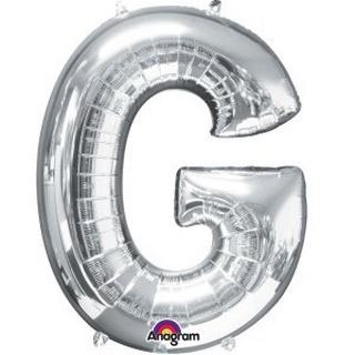 amscan  Folienballon Buchstabe "G" Silber SuperShape™ 