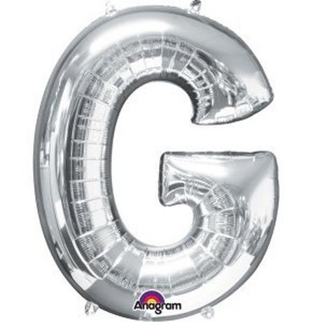 amscan  Folienballon Buchstabe "G" Silber SuperShape™ 
