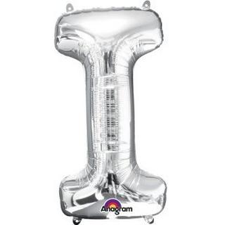 amscan  Folienballon Buchstabe "I" Silber SuperShape™ 