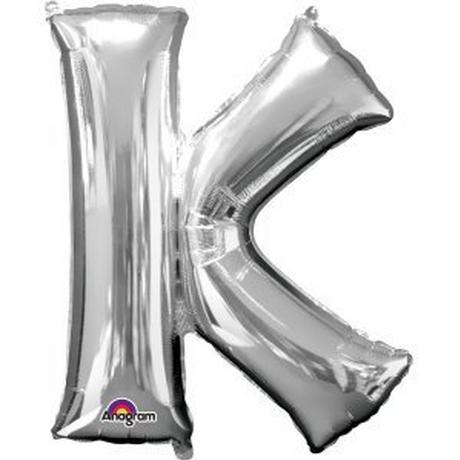 amscan  Ballon en aluminium argent lettre "K" SuperShape™ 