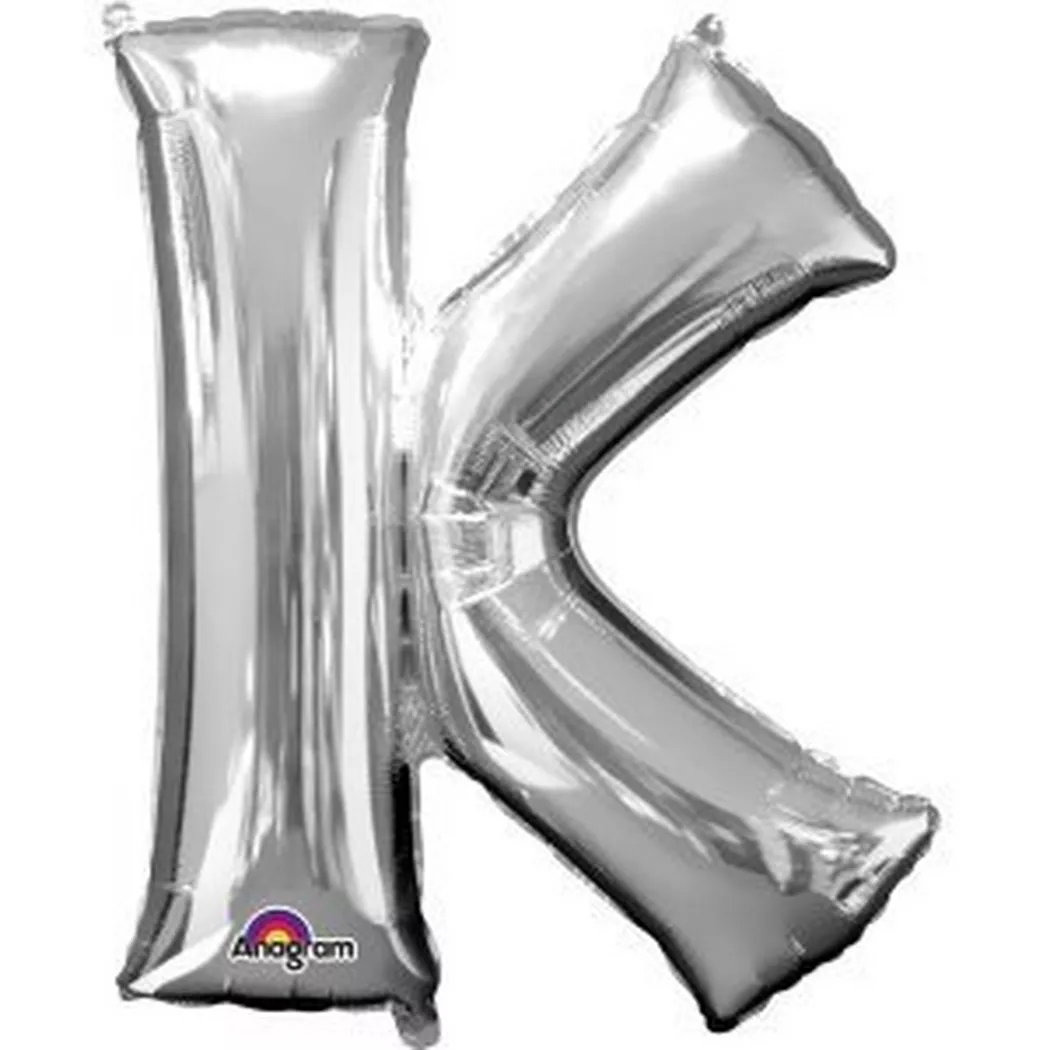Amscan - "Folienballon Buchstabe ""K"" Silber SuperShape™"