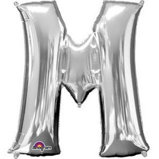 amscan  Ballon en aluminium argent lettre "M" SuperShape™ 