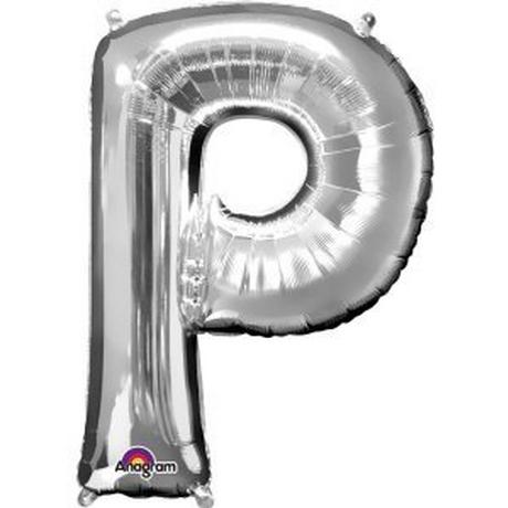 amscan  Folienballon Buchstabe "P" Silber SuperShape™ 