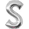 amscan  Ballon en aluminium argent lettre "S" SuperShape™ 