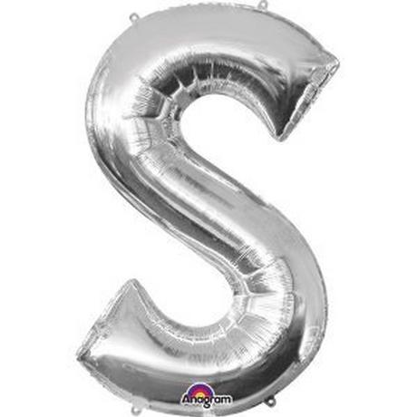 amscan  Folienballon Buchstabe "S" Silber SuperShape™ 