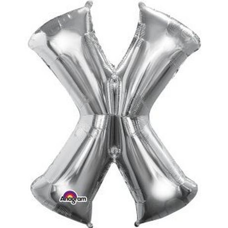 amscan  Palloncino in alluminio argento lettero "X" SuperShape™ 