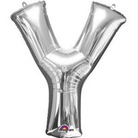 amscan  Folienballon Buchstabe "Y" Silber SuperShape™ 