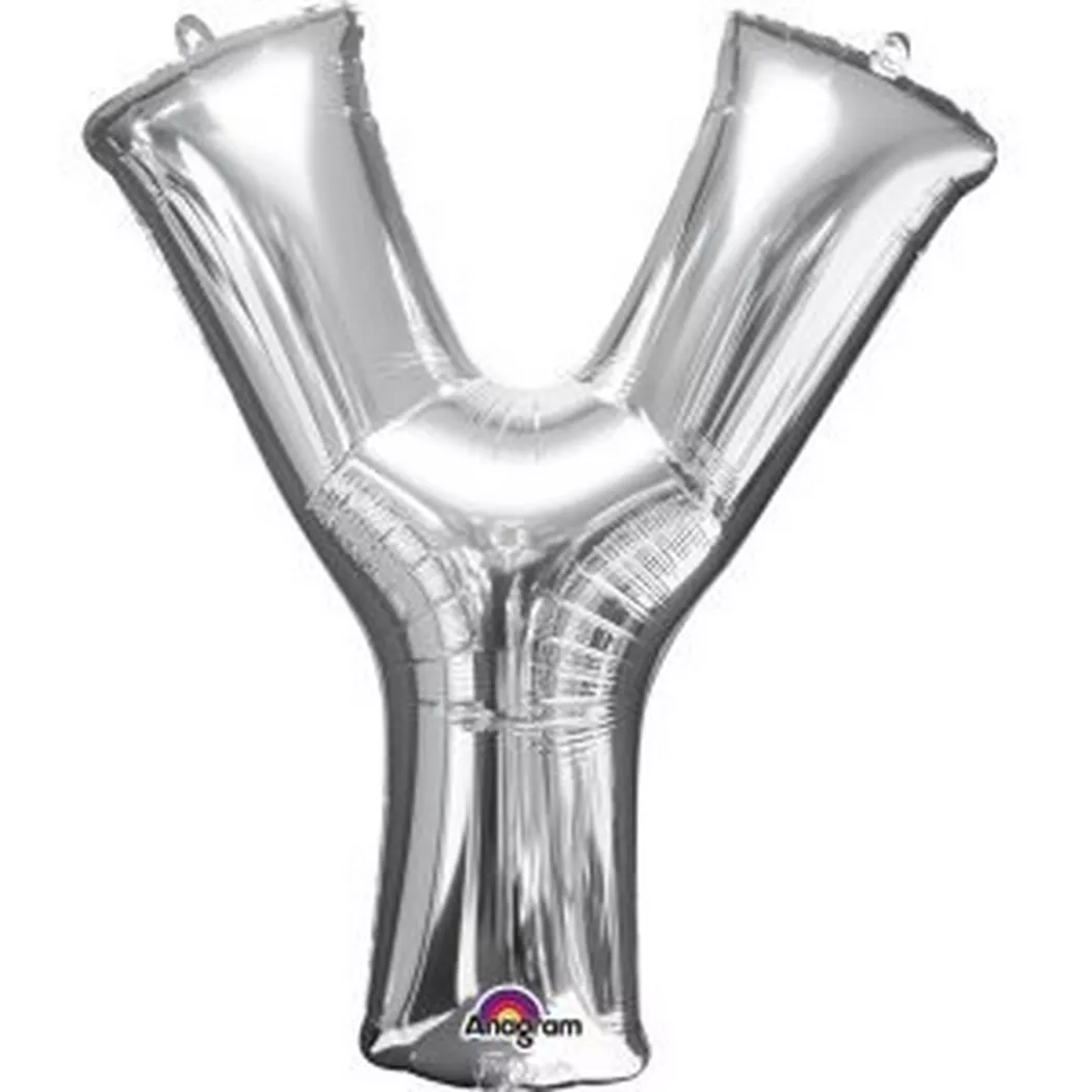Amscan - "Folienballon Buchstabe ""Y"" Silber SuperShape™"