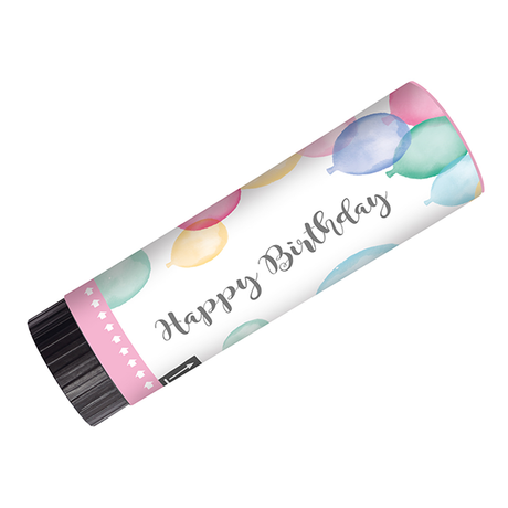 amscan  2 cannone coriandoli Happy Birthday Pastel 