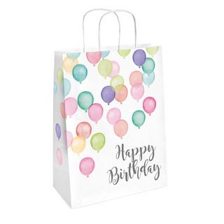 amscan  2 sachets cadeaux Happy Birthday pastel 