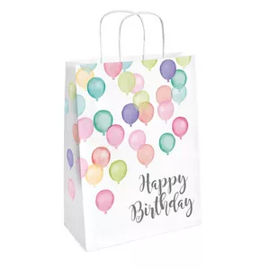 2 Geschenkbeutel Happy Birthday Pastel