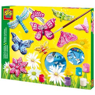 SES  Farfalle colata e dipingere glitter 